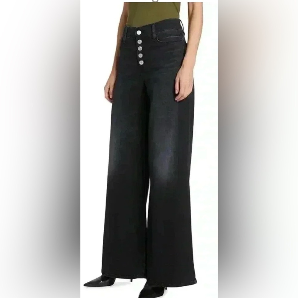 Frame Denim Charcoal Le Palazzo Jeans